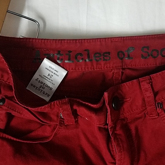 ✨Articles of Society Red Jeans - Picture 5 of 5